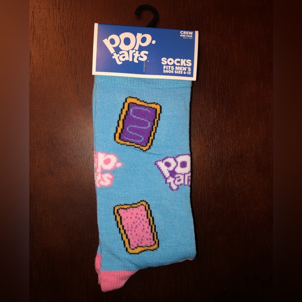 POP TARTS NOVELTY CREW SOCKS NWT MEN’S SHOE SIZE 6-12